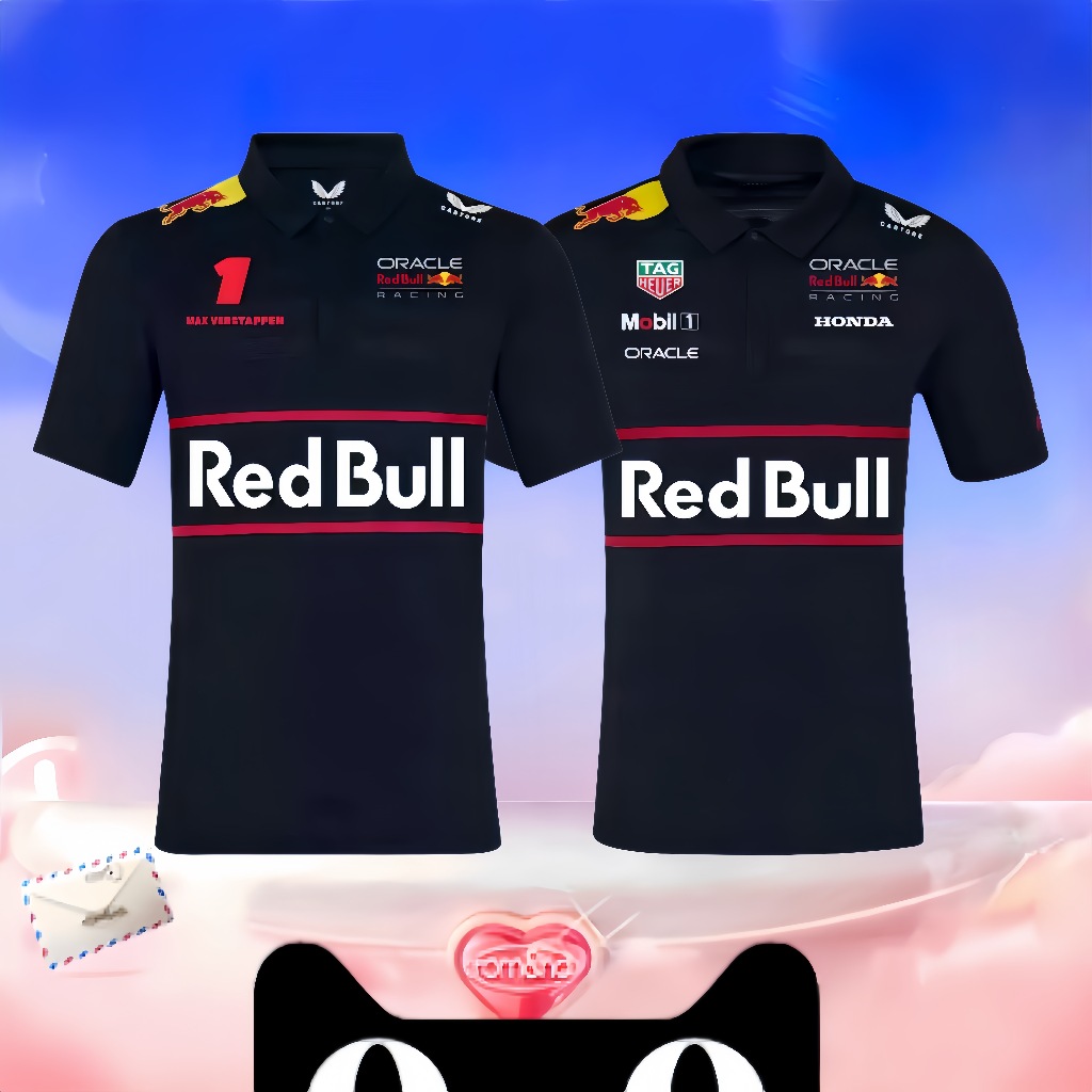 Red Bull Racing F1 Team “Driver polo - Max Verstappen” 🏁 แขนสั้น เสื้อผ้า 【เป็นของแท้ 100%】