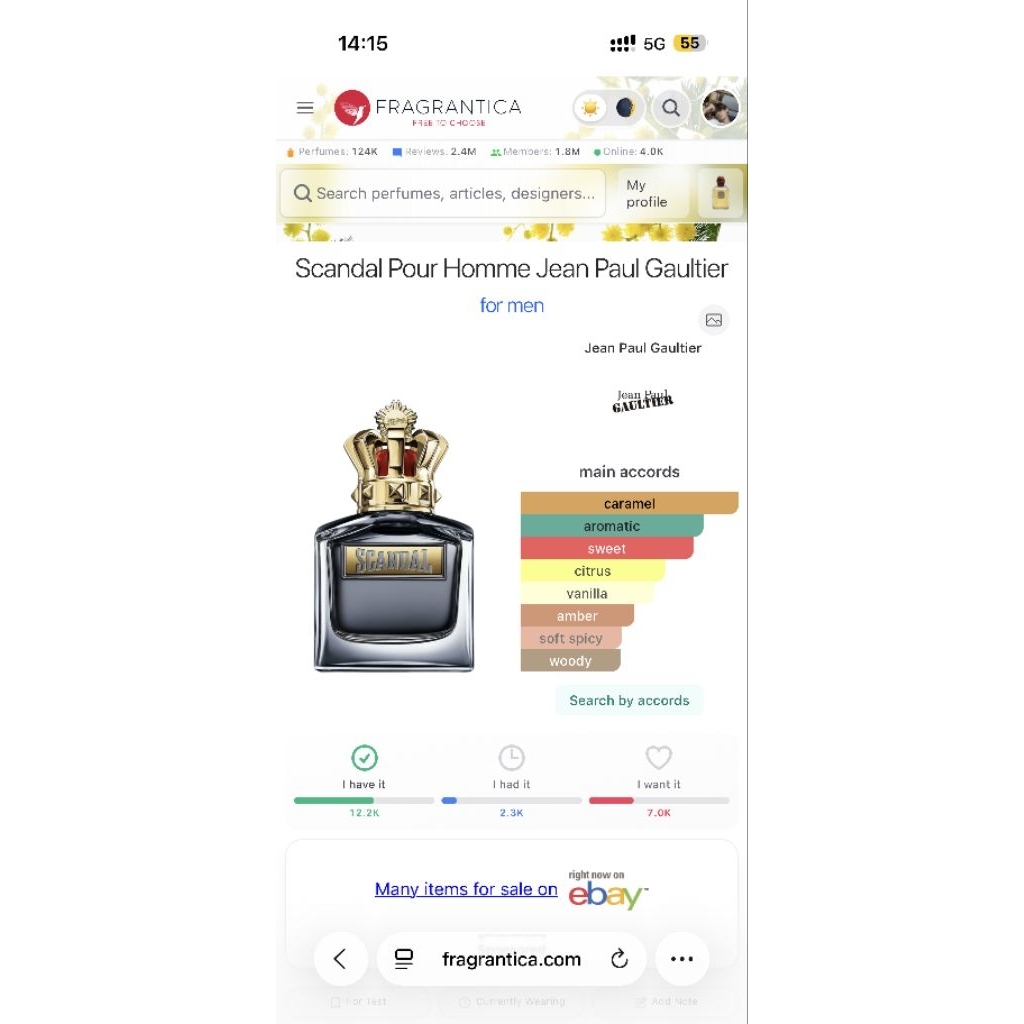 Scandal Pour Homme Jean Paul Gaultier