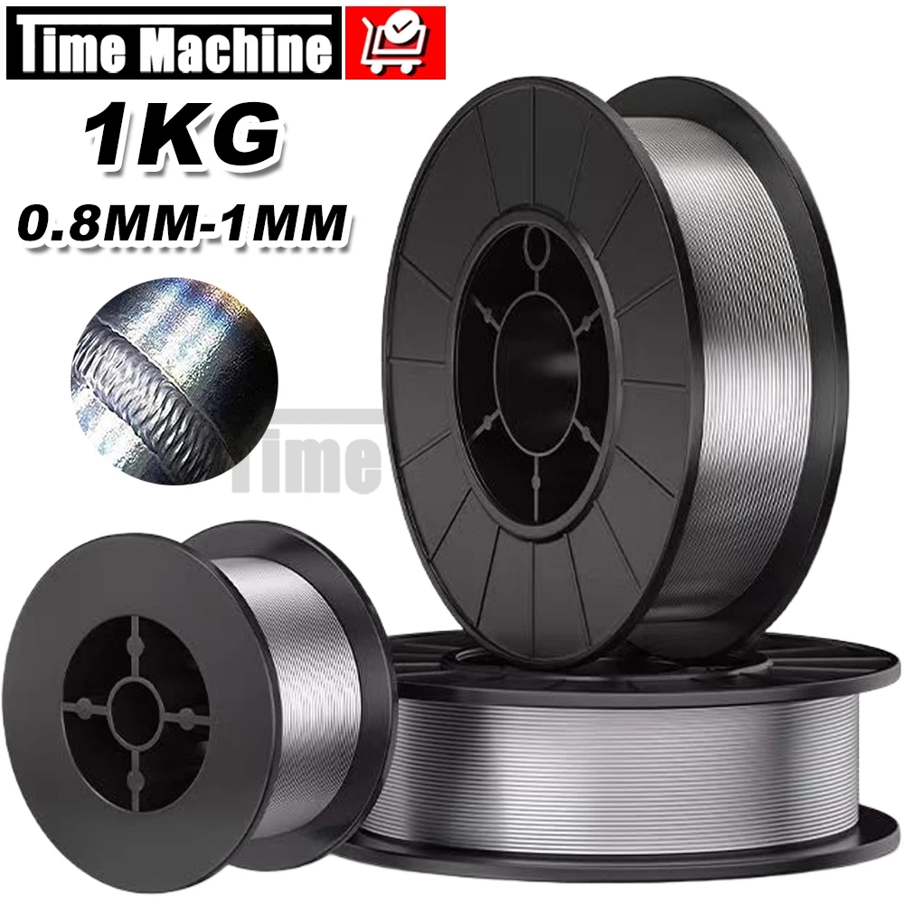 ลวดเชื่อมฟลักซ์คอร์ MIG FLUX CORE ไม่ใช้แก๊ส 0.8/1.0มม 2In1 เชื่อมได้ทั้งเหล็กและสแตนเลส ใช้งานง่าย เหมาะเครื่องเชื่อม