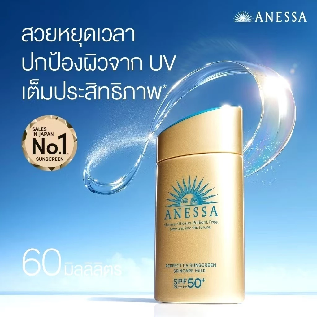 (ซื้อ1แถมฟรี1) Shiseido Anessa Perfect UV Sunscreen Skincare Milk SPF50+ PA++++ 60ml (New Package) กันแดด thumbnail 4