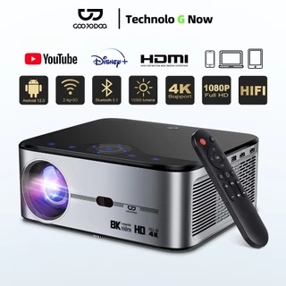 GOOJODOQ เครื่องฉายภาพ โปรเจคเตอร์ Projector Full Hd 1080p 15500 Lm รองรับ Android Wifi 8k 700Ansi