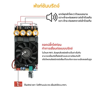pcbfun ZK-3002 2G บอร์ดแอมป์ TPA3255 หลังขั้นบริสุทธิ์ DC18-50V สเตอริโอ/โมโน เหมาะสำหรับโฮมเธียเตอร์ ลำโพง DIY