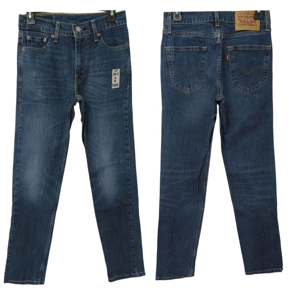 รหัส จ.3114 ลีวาย รุ่น511 เอว27 ยาว38.5 ปลายขา6 ยีนส์ชายมือสอง