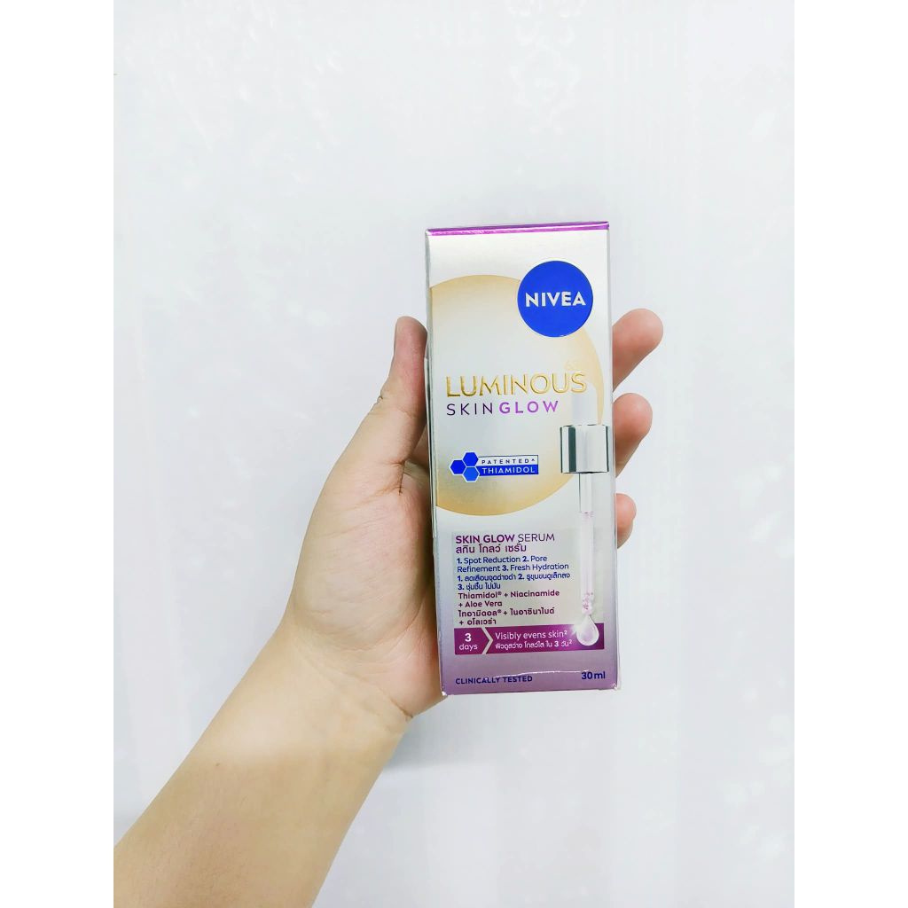 เซรั่มบำรุงผิวหน้า NIVEA Luminous Skin Glow 30ml ลดเลือนฝ้าแดดและจุดด่างดำ