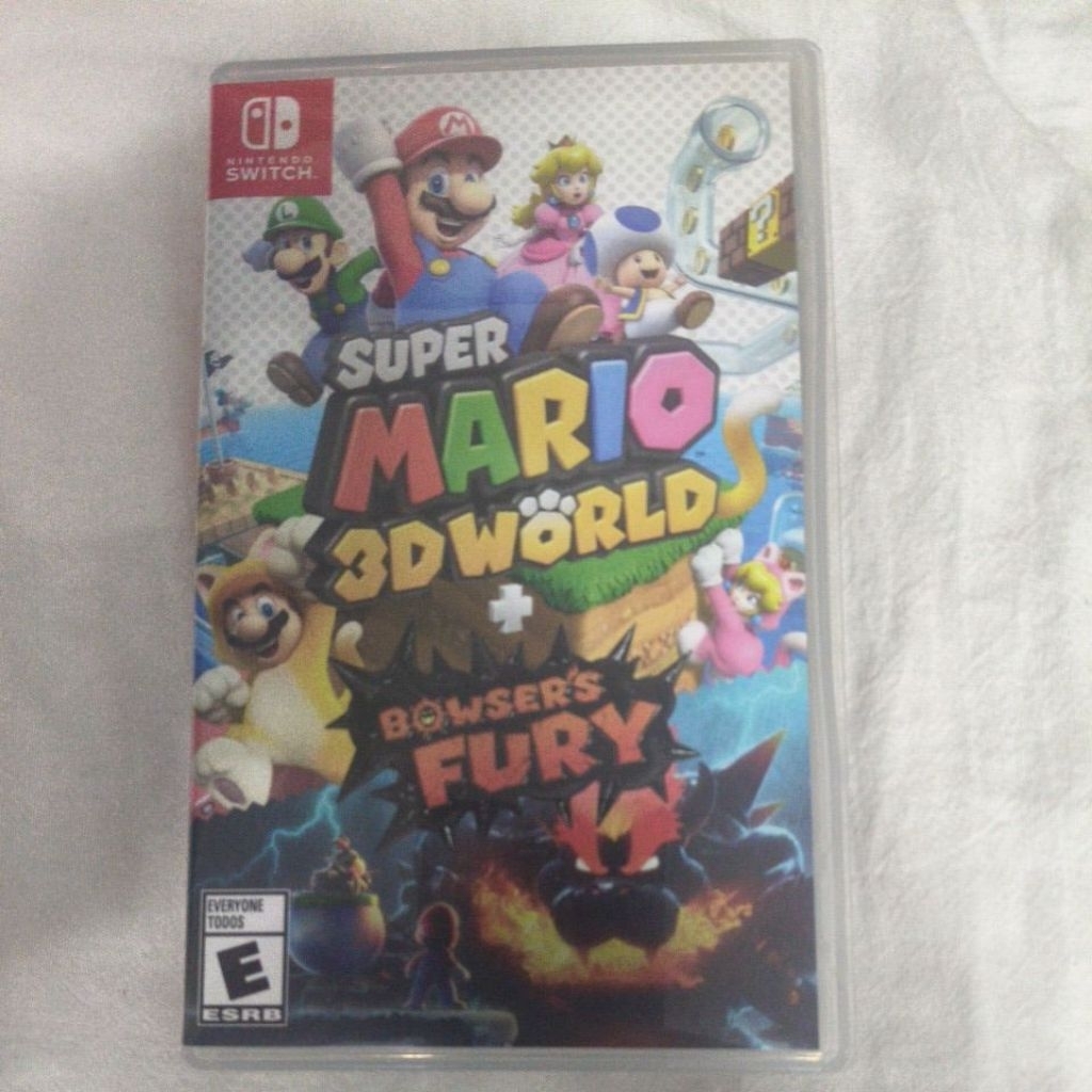 แผ่นเกมส์ Nintendo Switch super mario 3d world + Browser Fury (มือ2) ENG