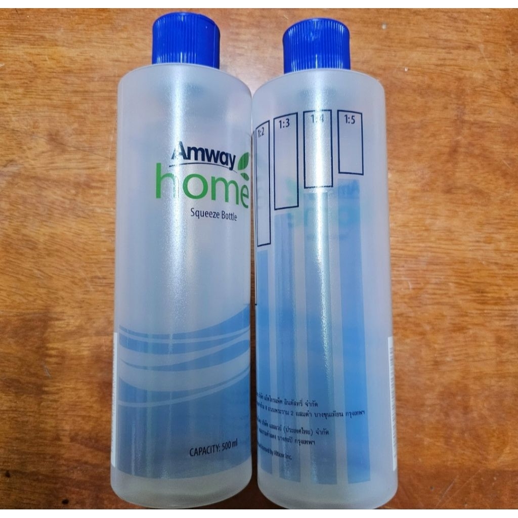 ขวดพร้อมฝาฟลิปท้อป แอมเวย์ Amway bottle บีบ ใช้ใส่น้ำยาล้างจาน 500มล