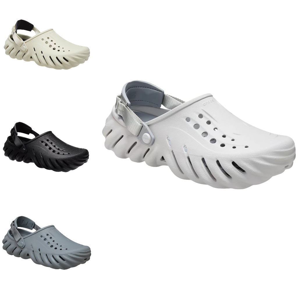 Crocs Echo Clog รองเท้าลำลองผู้ใหญ่ รองเท้าแตะผู้ชาย รองเท้าแตะผู้หญิง [ขนาด M4 M5 M6 M7 M8 M9 M10 M