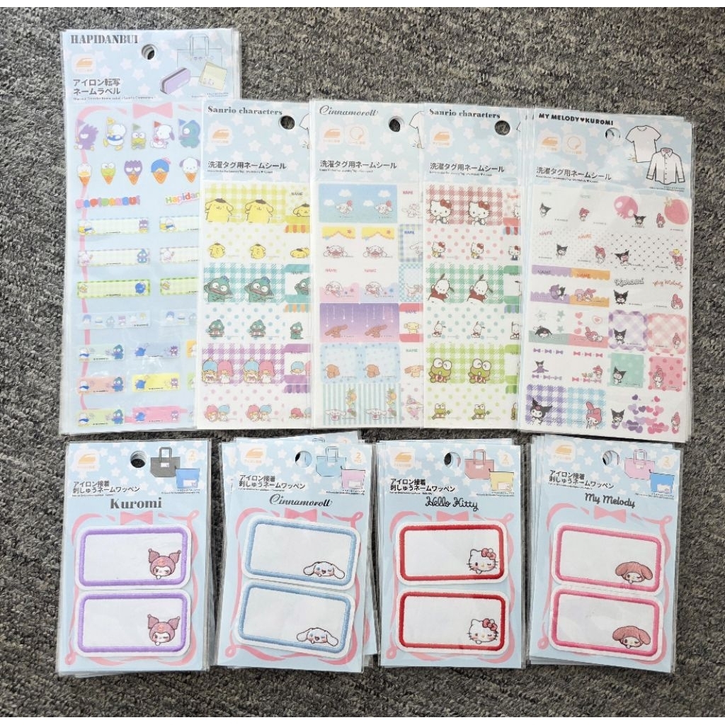 พร้อมส่ง // แผ่นรีดติดเสื้อ สามารถเขียนชื่อได้ ลายการ์ตูน ลิขสิทธิ์แท้ นำเข้าจากญี่ปุ่น