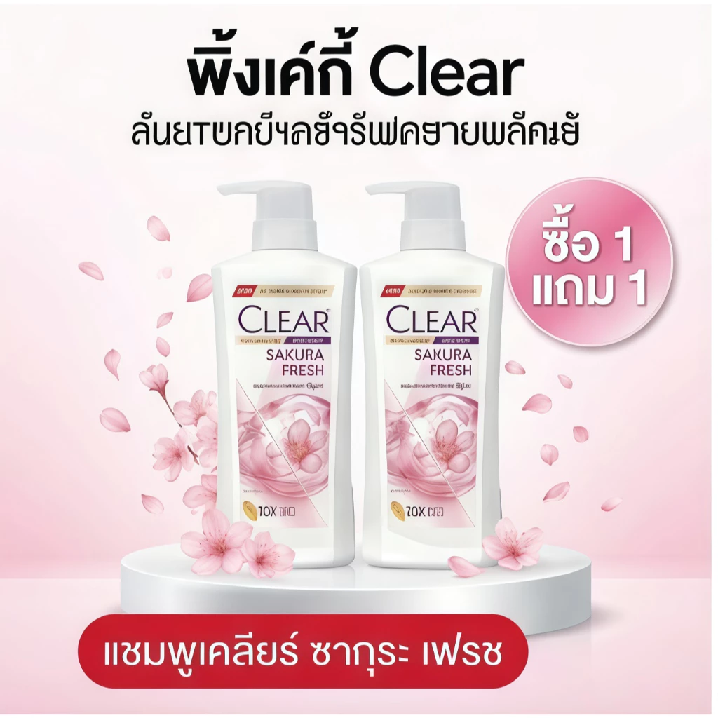 CLEAR MEN แชมพูผู้ชาย โปร 1 แถม 1 Cool Sport Menthol เย็นสดชื่น thumbnail 9