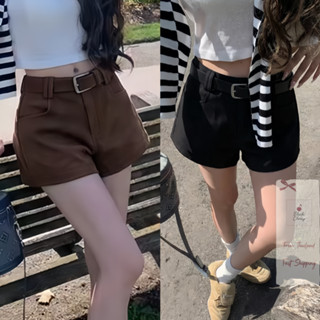 กางเกงขาสั้นเอวสูง ผ้าแคชเมียร์ ทรงสวย ลําลอง แฟชั่นเกาหลี เ…