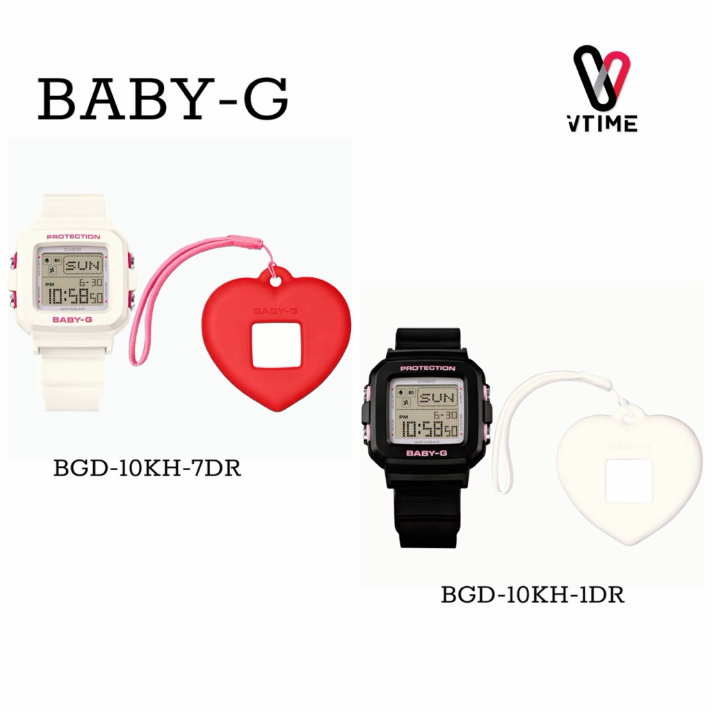 BABY-G CASIO นาฬิกาข้อมือผู้หญิง รุ่น BGD-10KH-1DR | BGD-10KH-7DR