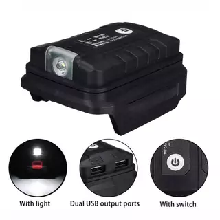 🚚ส่งไว กรุงเทพ อะแดปเตอร์แบตเตอรี่ Makita 18V USB ชาร์จโทรศัพท์ ไฟ LED ทำงาน