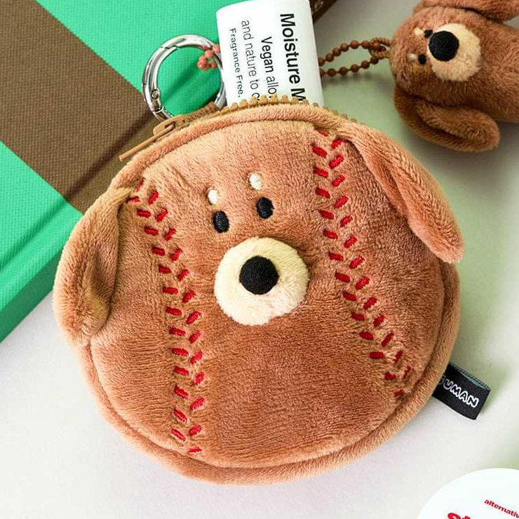 [Pre-order] JOGUMAN - JOGUMAN WOODY MINI POUCH BASEBALL กระเป๋าใส่เหรียญ