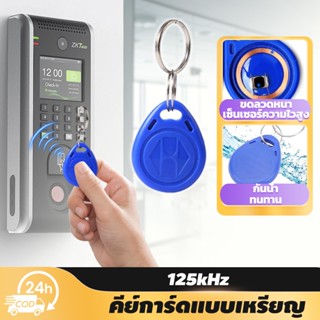 grenebo คีย์การ์ดรูปทรงหยดน้ำ สีน้ำเงิน วัสดุพีวีซี บัตรอนุญ…