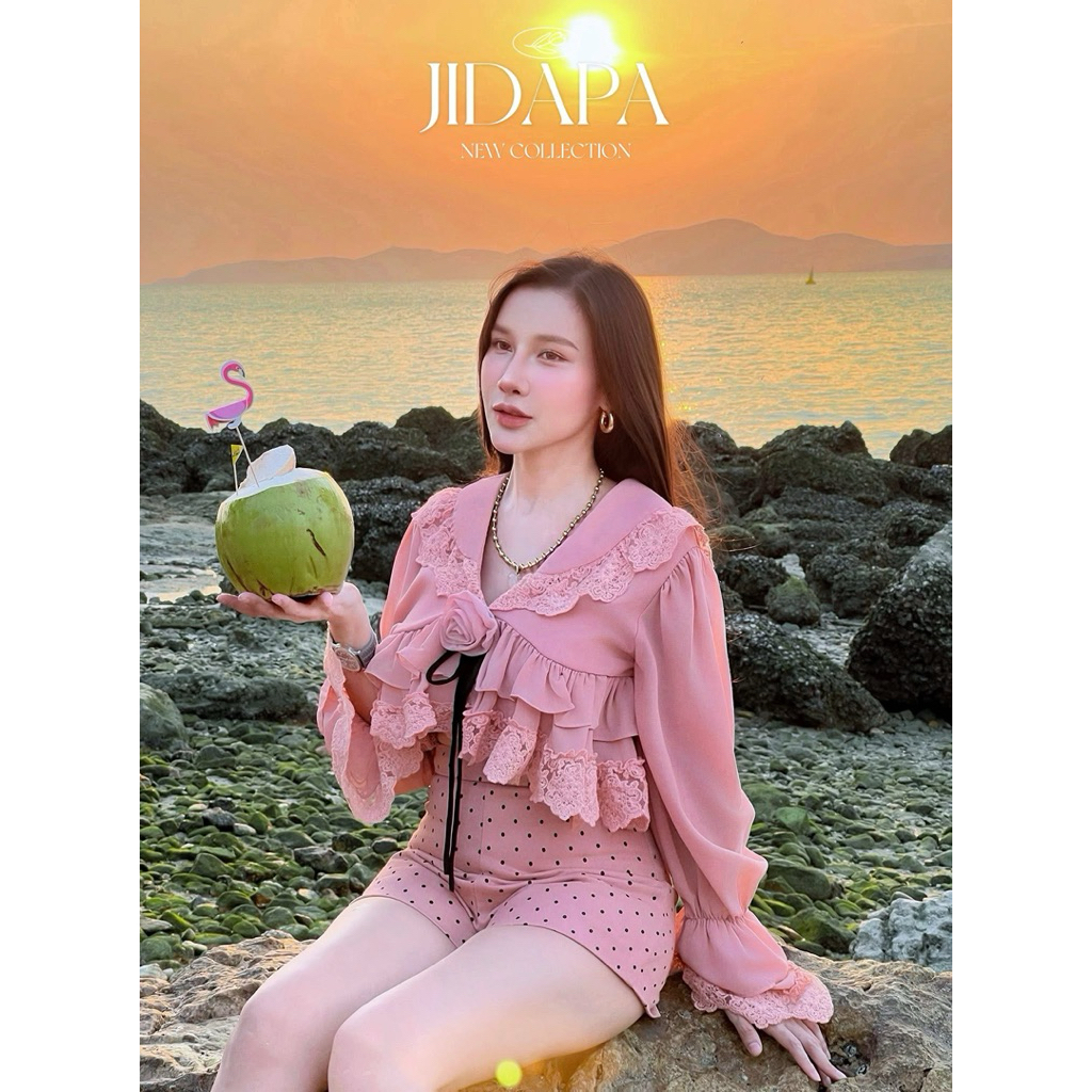 JIDAPA STYLE | Set 3 ชิ้น  New🌟มือ 1  Size : S