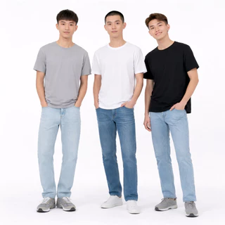 เสื้อยืดยูนิเซ็กส์ แขนสั้น คอกลม ผ้านุ่ม สีพื้น ไซส์ใหญ่ ใส่สบาย ทุกวัน