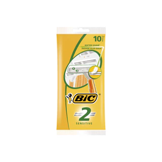 BIC มีดโกนบิค 2 Pouch 10 มีดโกนบิค แบบ 2 ใบมีด