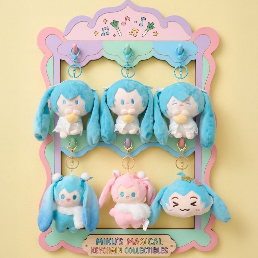 💙 แฟนคลับ Miku ห้ามพลาด! พวงกุญแจตุ๊กตา HATSUNE MIKU [พร้อมส่ง]