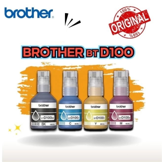 หมึกเติม Brother BTD100 แท้💯% (BK/C/M/Y) สำหรับ DCP-T230 T430W T530DW T536DW T730DW T830DW T930DW