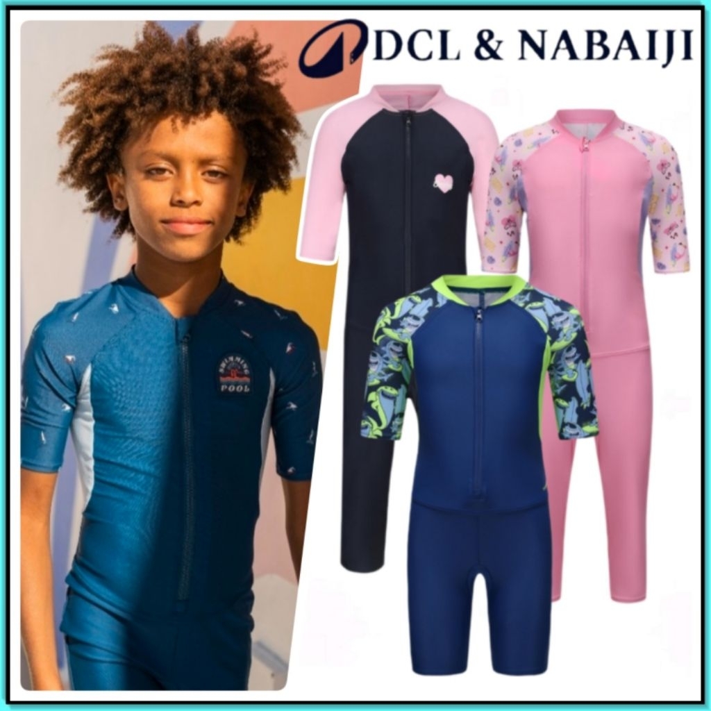 💥ถูกที่สุด ชุดเว็ทสูทแขนสั้นสำหรับเด็กอายุ 5-15ขวบ รุ่น Shorty 100💥