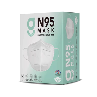 หน้ากากอนามัย N95 จีลัคกี้ แมสทรง 3 มิติ หนา 4 ชั้น G LUCKY N95 Mask 4-Layer