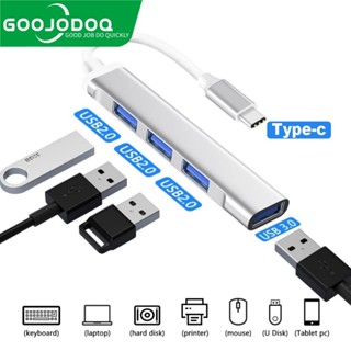 GOOJODOQ USB HUB อะแดปเตอร์ C 3.0 ประเภท C 3.0 4 พอร์ต OTG