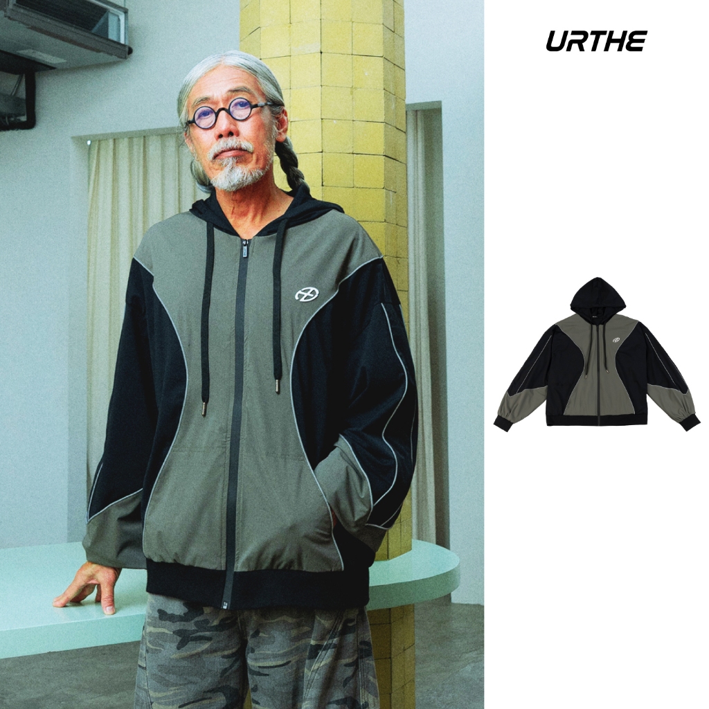 URTHE - เสื้อฮู้ดดี้ เสื้อกันหนาว Oversize รุ่น LIGHTOR HOODIE JACKET