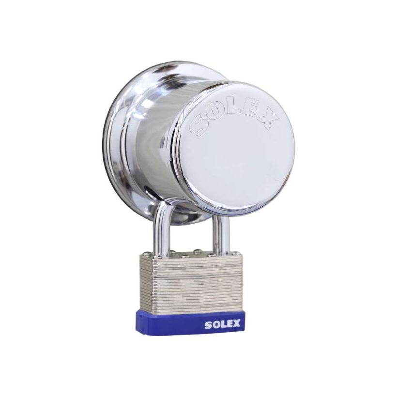 ฝาครอบลูกบิด 2 รู พร้อมกุญแจ LM 50 MM. SOLEX