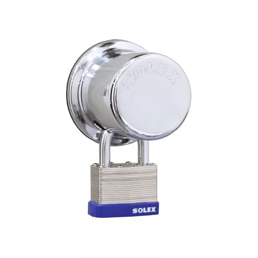 ฝาครอบลูกบิด 2 รู พร้อมกุญแจ LM 50 MM. SOLEX