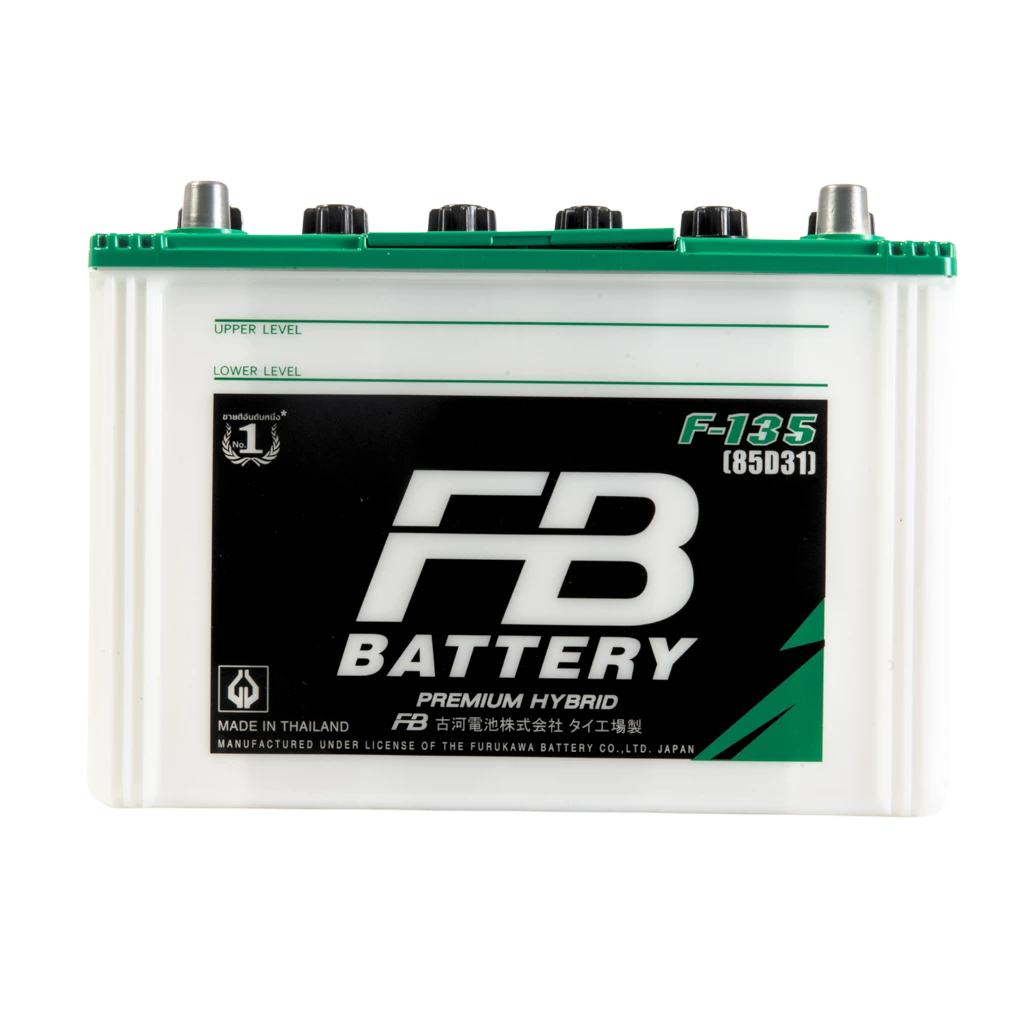 แบตเตอรี่รถยนต์ FB HYBRID รุ่น F-135 L/R  (85แอมป์) เหมาะสำหรับรถยนต์เครื่อง 2500-3000CC
