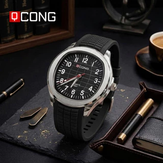 นาฬิกาข้อมือผู้ชาย QCONG รุ่น Classic ด้วยดีไซน์หน้าปัดตัวเลขที่อ่านง่ายและชัดเจน