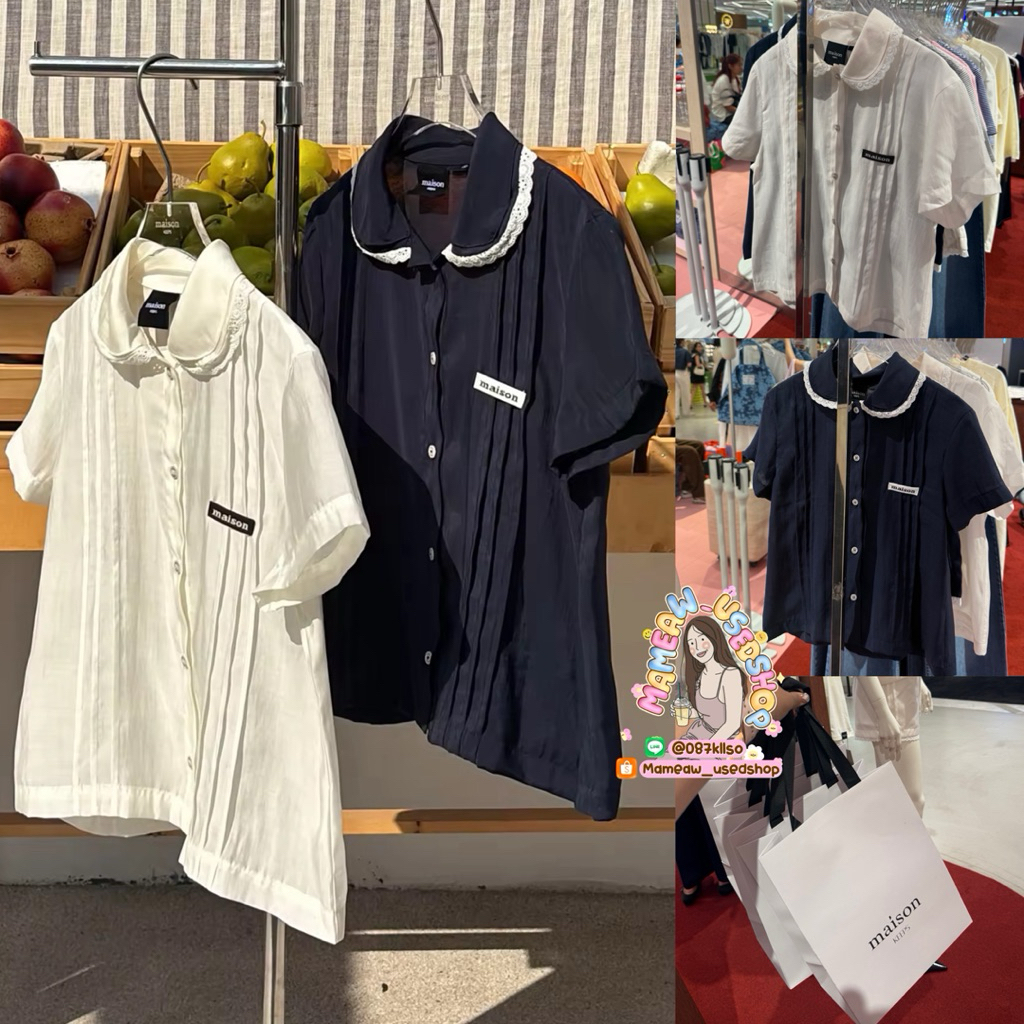 🤍🫧Maison KEEPS | Lana Tops,Lola Shorts | เสื้อแขนสั้น,กางเกงขาสั้น - S,M (รอบหิ้วหน้า Pop up Store)🔷🫧