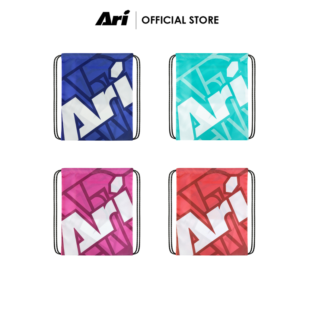 ARI ESSENTIAL URBAN TYPO GYMSACK - กระเป๋ายิมแซค อาริ URBAN TYPO