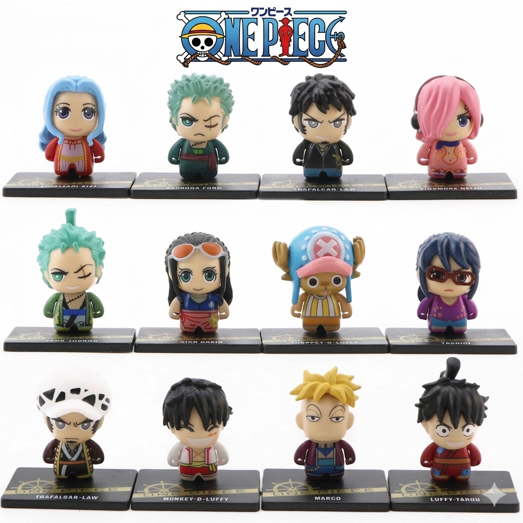 พร้อมส่ง โมเดลวันพีช Cute Doll ได้ทั้งเซ็ท 12 ตัว มีชื่อตรงฐานทุกตัว เก็บเงินปลายทางค่ะ