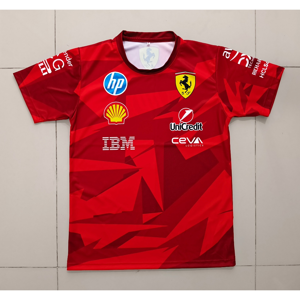 เสื้อยืดคอกลมฟอร์มูล่าวัน ทีม เฟอร์รารี่ 2026 #FM0186 พิมพ์ทั้งตัว ไซส์ S-5XL