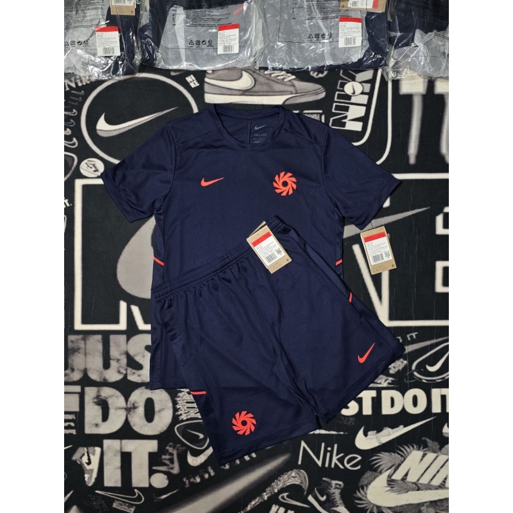 เซ็ตวอม Nike Older Kids' Dri-FIT Erling Haaland Academy Shorts Set เด็กโต - Blackened Blue/Bright Cr