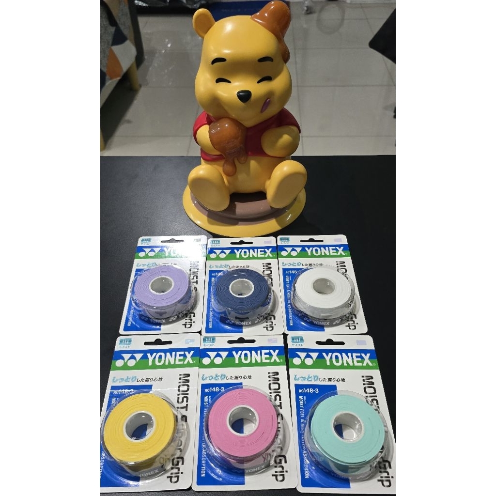 🇯🇵กริ๊ปพันด้าม Yonex Moist Super Grip AC148-3 แบบแพ๊ค 3 ชิ้น บินตรงจาก Japan Shop🇯🇵
