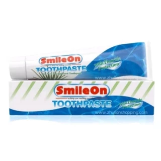 🍀ยกโหล12หลอด 🍀ยาสีฟัน smile onเป็นยาสีฟันสมุนไพรช่วยป้องกันฟันผุและทำให้ฟันขาวสะอาดลมหายใจหอมสดชื่น
