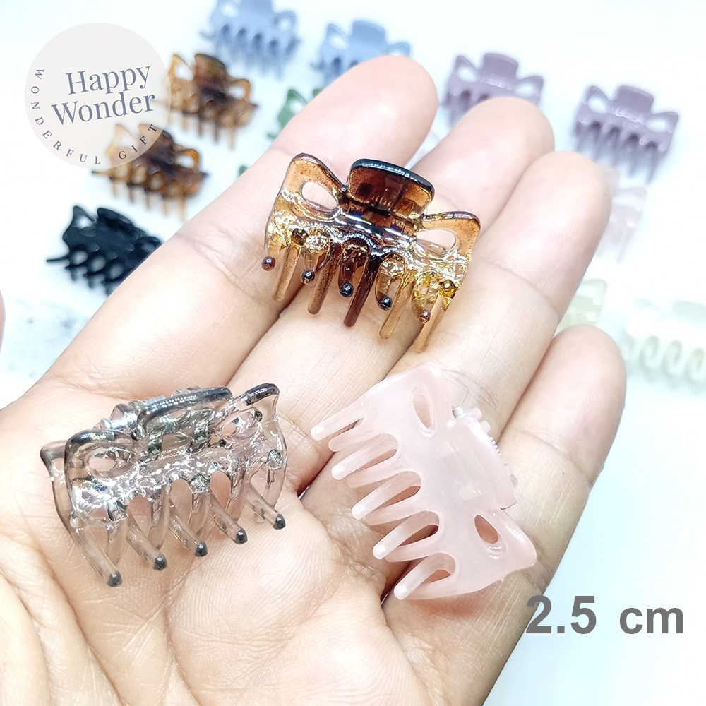 2 ชิ้น กิ๊บหนีบผม กิ๊บติดผมตัวเล็ก 2.5 cm หนีบผมบางได้ น้ำหนักเบามาก ไม่ขูดศีรษะ