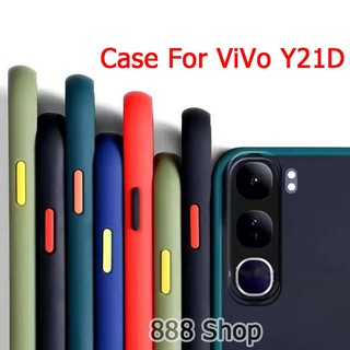 ตรงรุ่น วีโว่ Case For ViVo Y21D Y31 5G Y200 Y300 Y04 Y29 Y39 V60 V50 V40 lite V30 V27 เคสโทรศัพท์ ปุ่มสีผิวด้าน 025