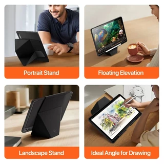 Dux Ducis เคส Samsung Tab S11/S10 Fe/S10 Fe Plus/S10 Lite/S9 Fe Plus/S9 Fe/S9 เคสกันกระแทก เปิด-ปิด 360° ขอบยาง TPU