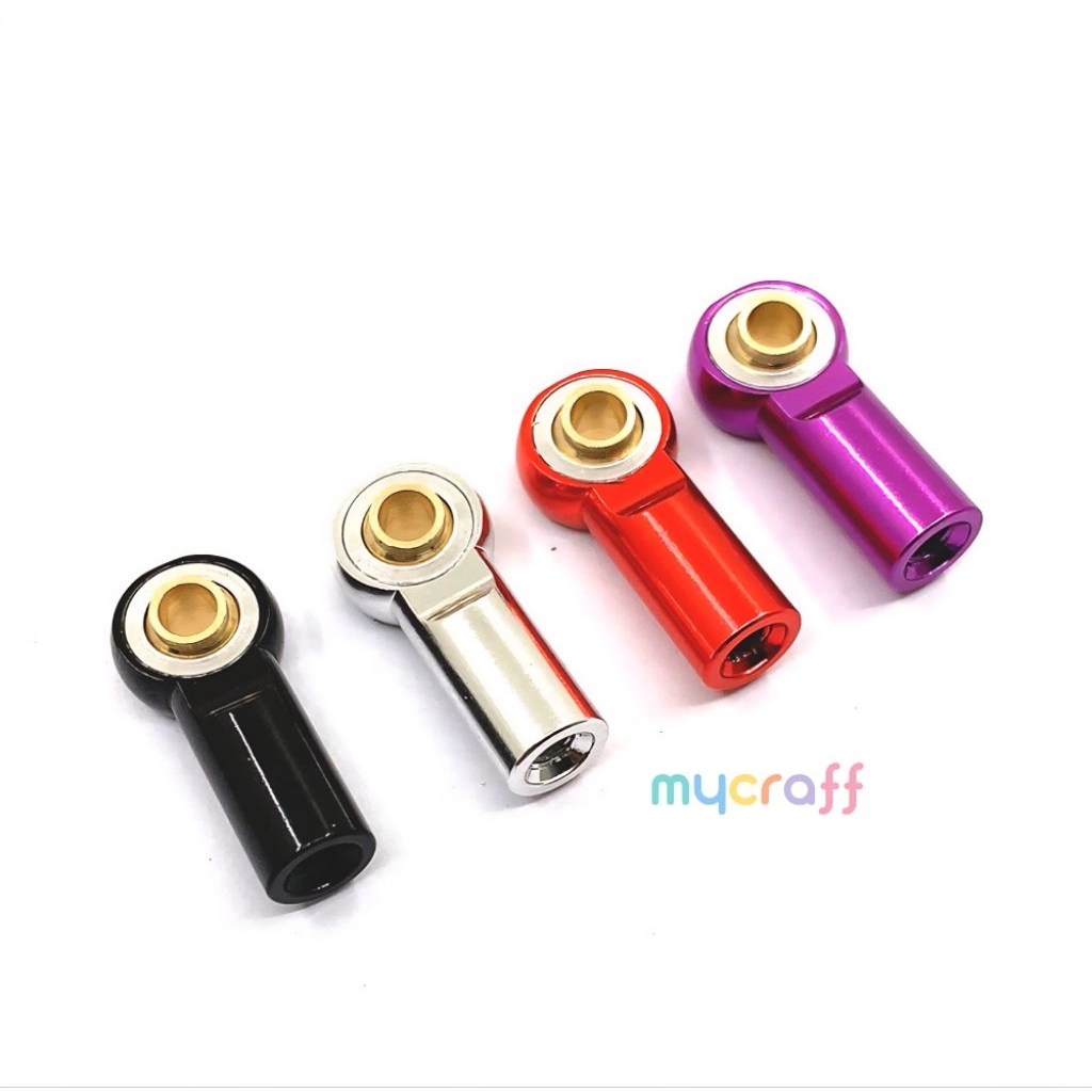 4Pcs Metal M3 Aluminum Link Tie Rod End Ball Joint for 1/10 RC plane Car Crawler AXIAL SCX10 D90 D11