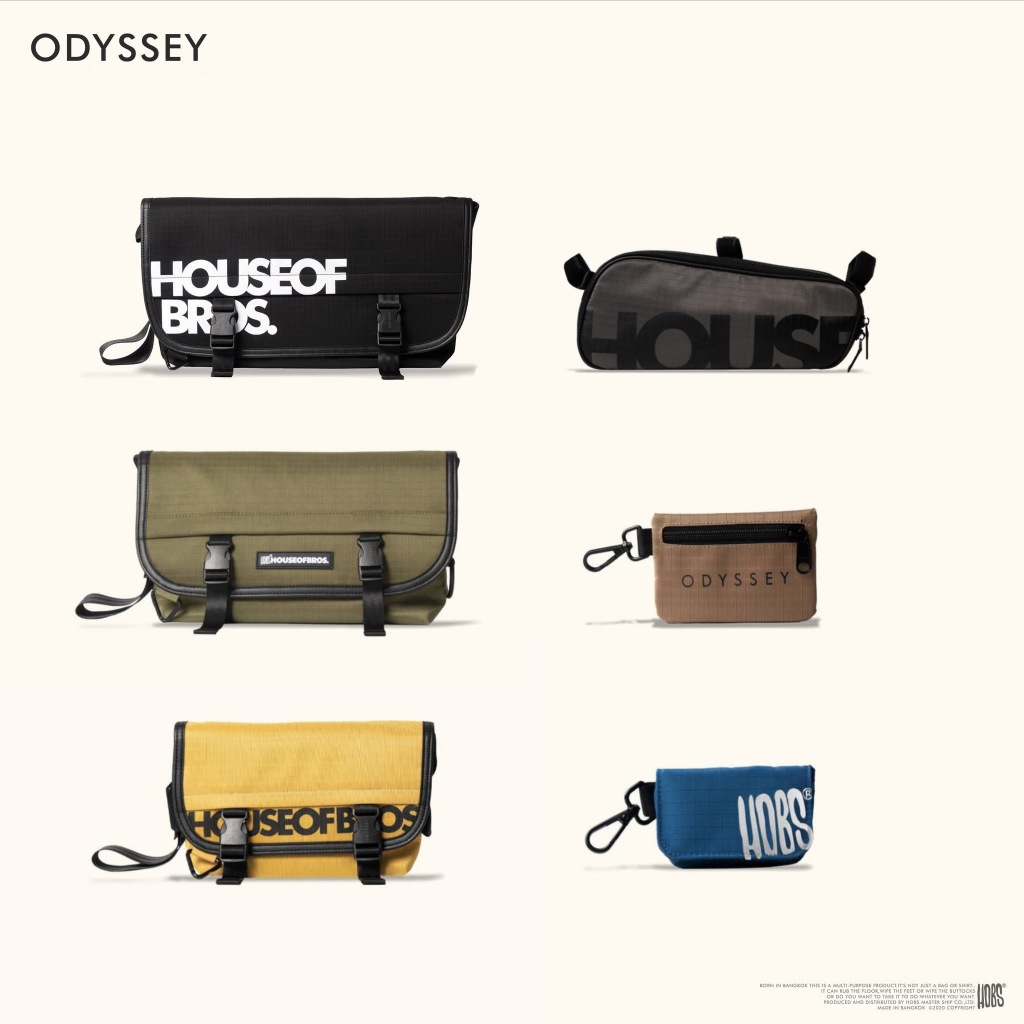 [แถมของจุกๆ] Hobs® กระเป๋าสะพายข้างฮอบส์ Odyssey Heavy-Duty Fabric Series Bike bags Earbuds Pouch รูปที่ 7