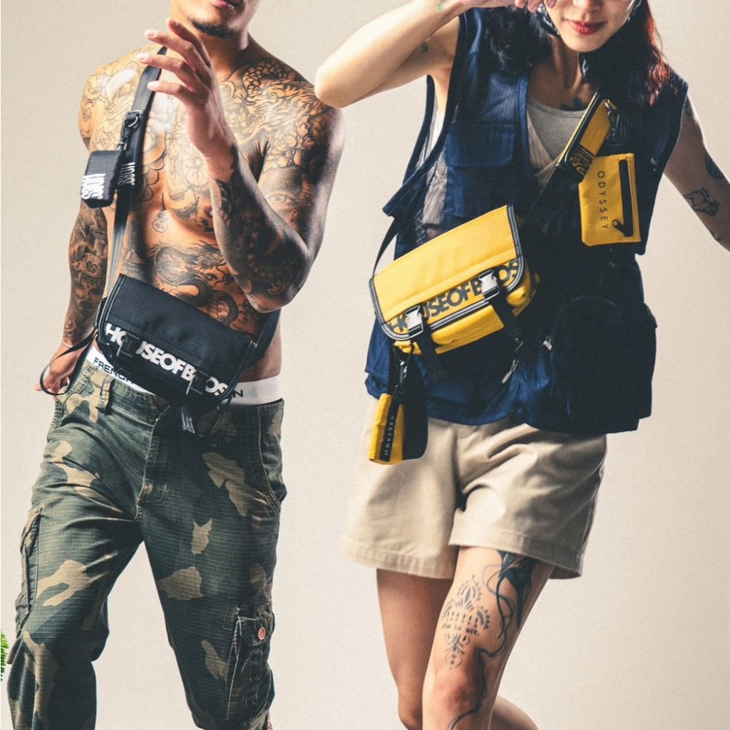 [แถมของจุกๆ] Hobs® กระเป๋าสะพายข้างฮอบส์ Odyssey Heavy-Duty Fabric Series Bike bags Earbuds Pouch รูปที่ 4