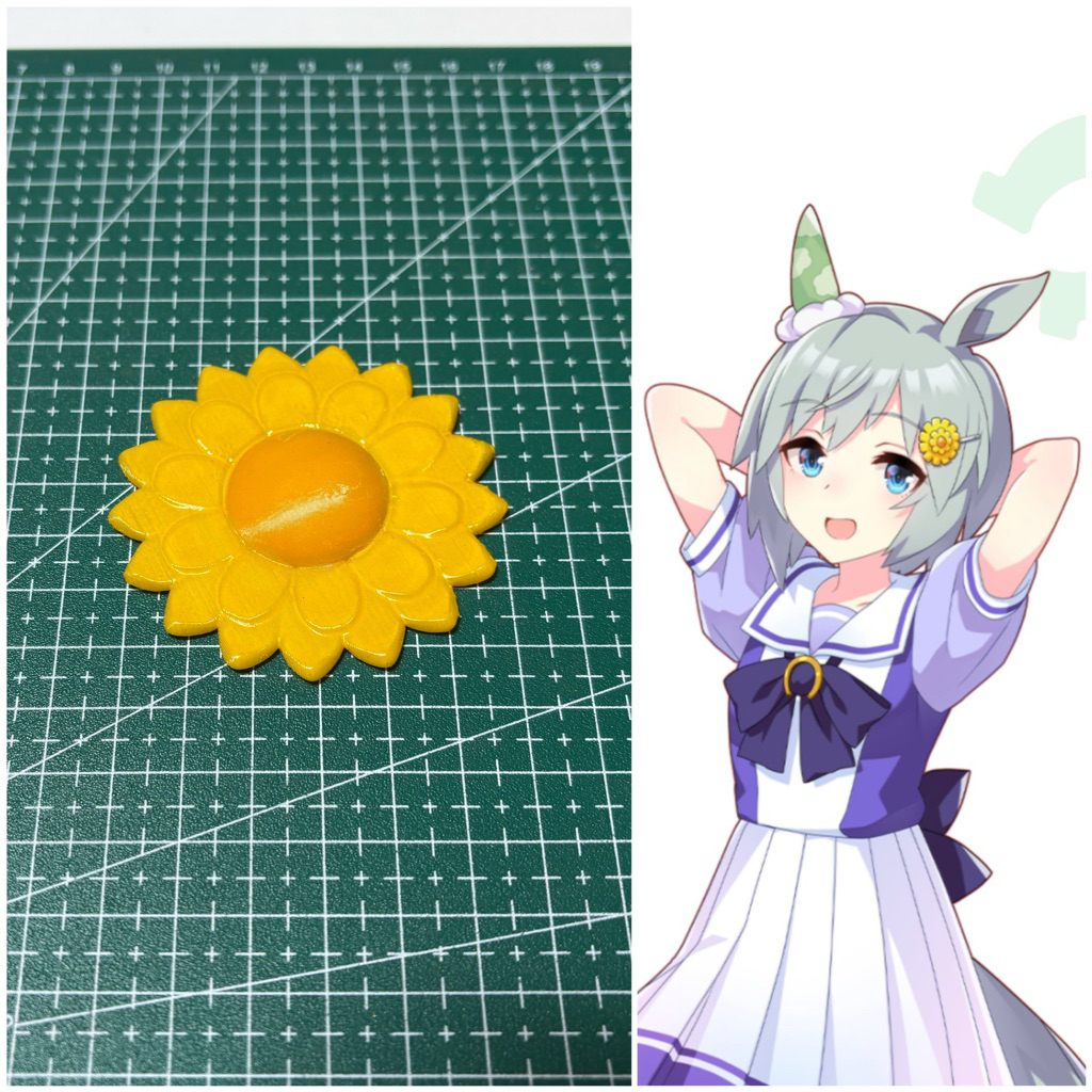 กิ๊บ Seiun Sky uma musume pretty derby กิ๊บดอกทานตะวัน | งานสั่งทำ ⚒️