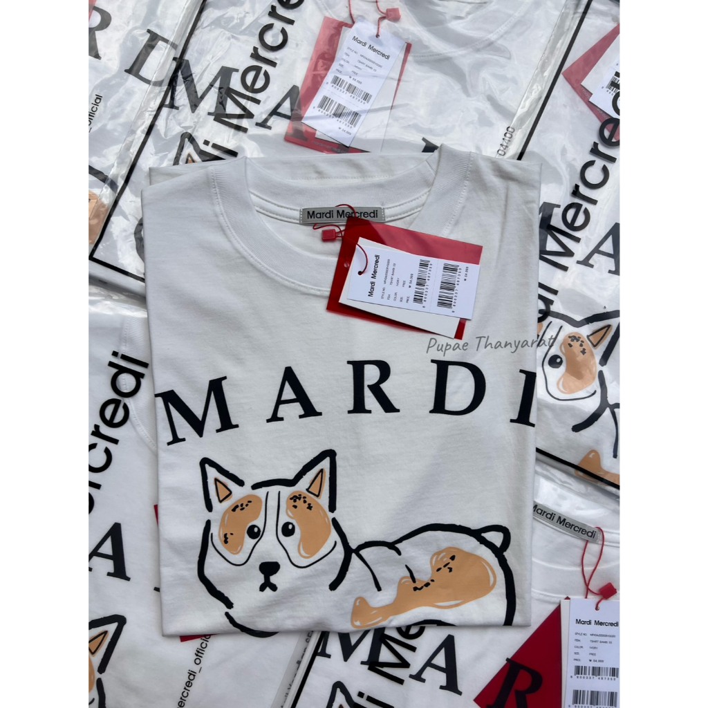 🇹🇭มีส่งด่วน พร้อมส่งในไทย  ✅ Mardi T shirt Bambi ivory ลายหายาก มือ 1 ของแท้ 100%