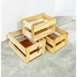 TN13 กล่องไม้ ลังไม้ จากไม้ธรรมชาติ ลายไม้สวยงาม มีให้เลือก …