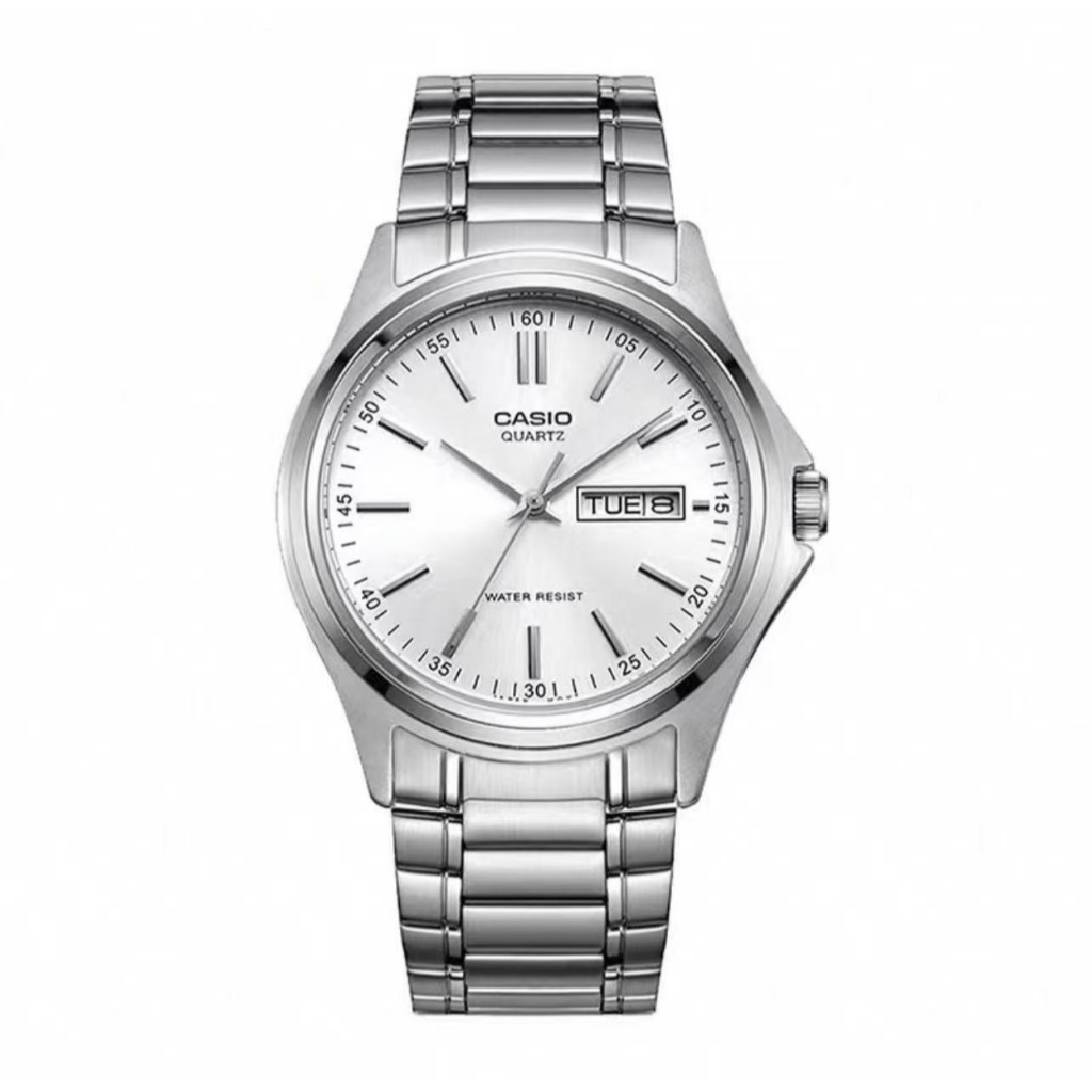 Casio Standard นาฬิกาข้อมือผู้ชาย สายสแตนเลส รุ่น MTP-1302,MTP-1302D,MTP-1302D,MTP-1302D-1A1 - สีดำ