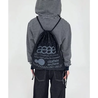 [ พร้อมส่ง ] กระเป๋า aeae WEB LOGO DOT GYM SACK / WEB LOGO CHECK GYM SACK / WEB LOGO STELLA GYM SACK