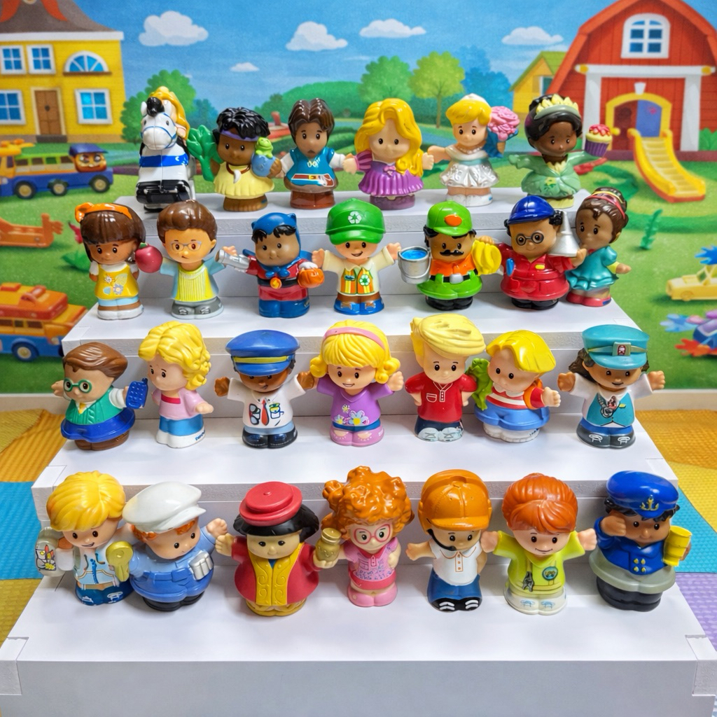 ของเล่นโมเดลตัวเล่น LP Little People ตัวละคร สัตว์ ตัวเล่นประกอบฉาก 🐰🦒🐳มือสอง